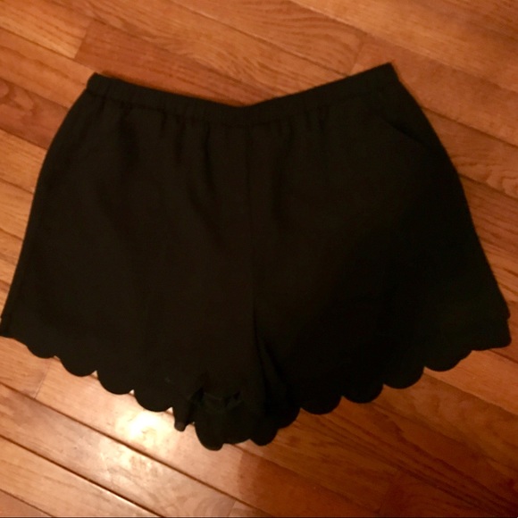 LC Lauren Conrad Pants - Chiffon shorts, scalloped hem